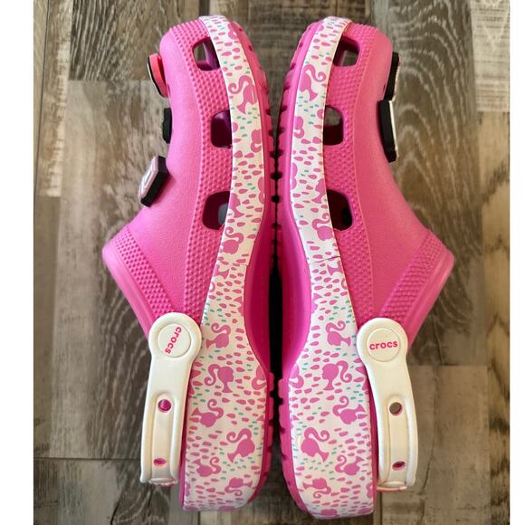 Crocs Classic Comfort Clog Barbie Electric Pink Womens Sz 10 New Limited Edition - Picture 4 of 7